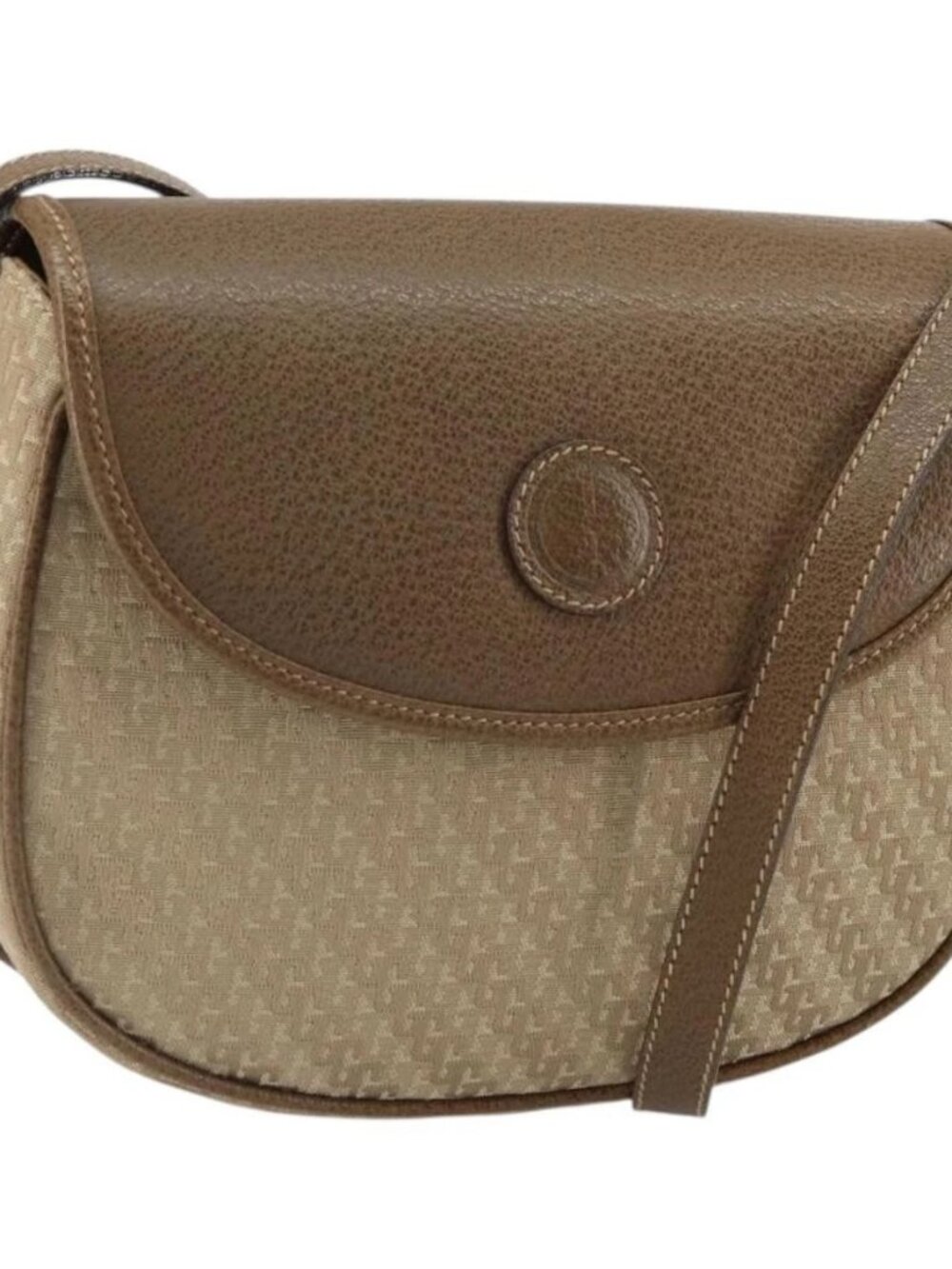 GUCCI Shoulder Bag Nylon Leather Beige Gold 007 754 0074 Auth ep12620 - Picture 2 of 16